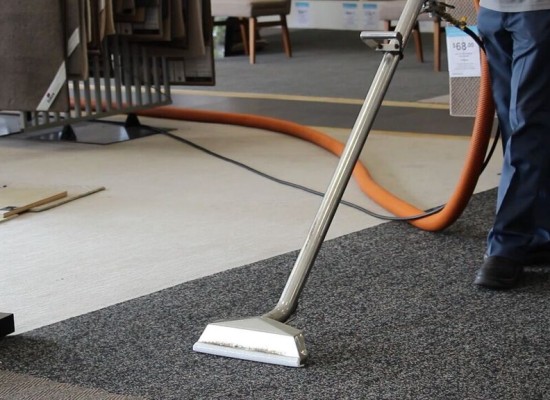 Commercial carpet steam cleaning